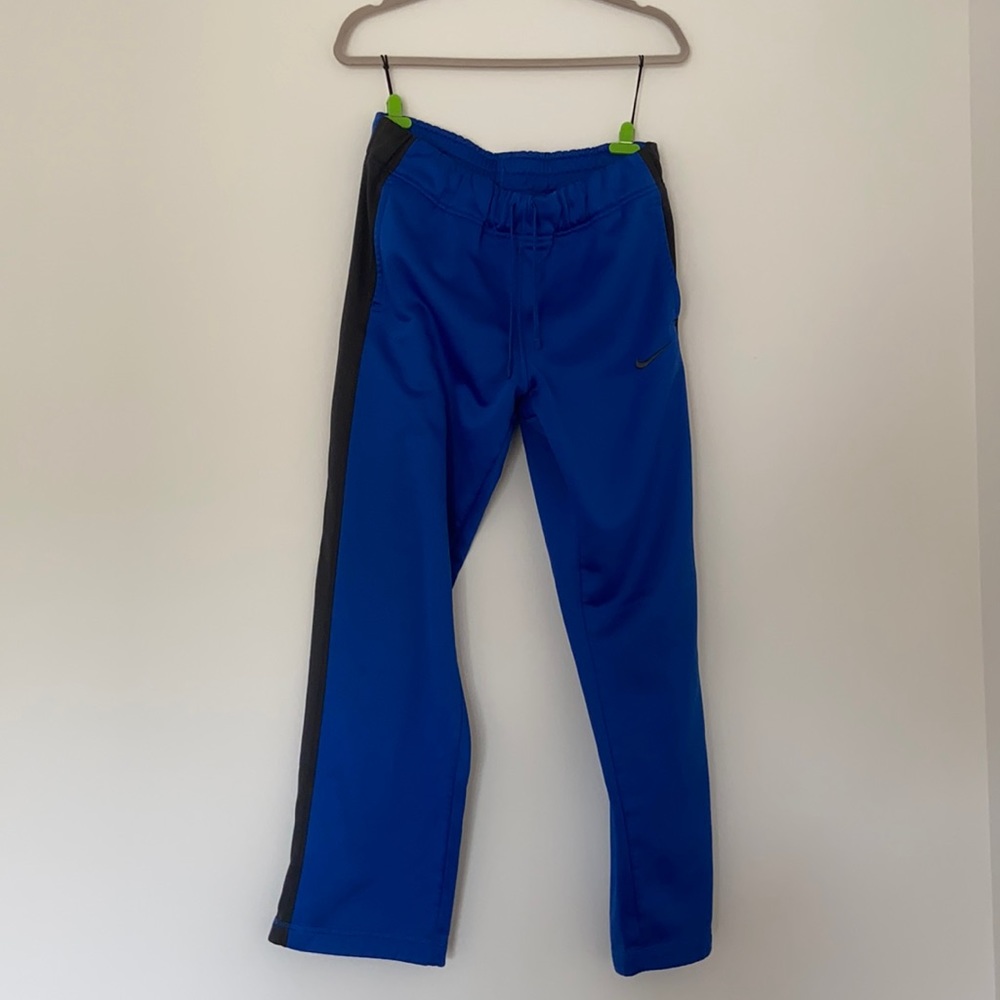 Blue And Black Nike Sweatpants.